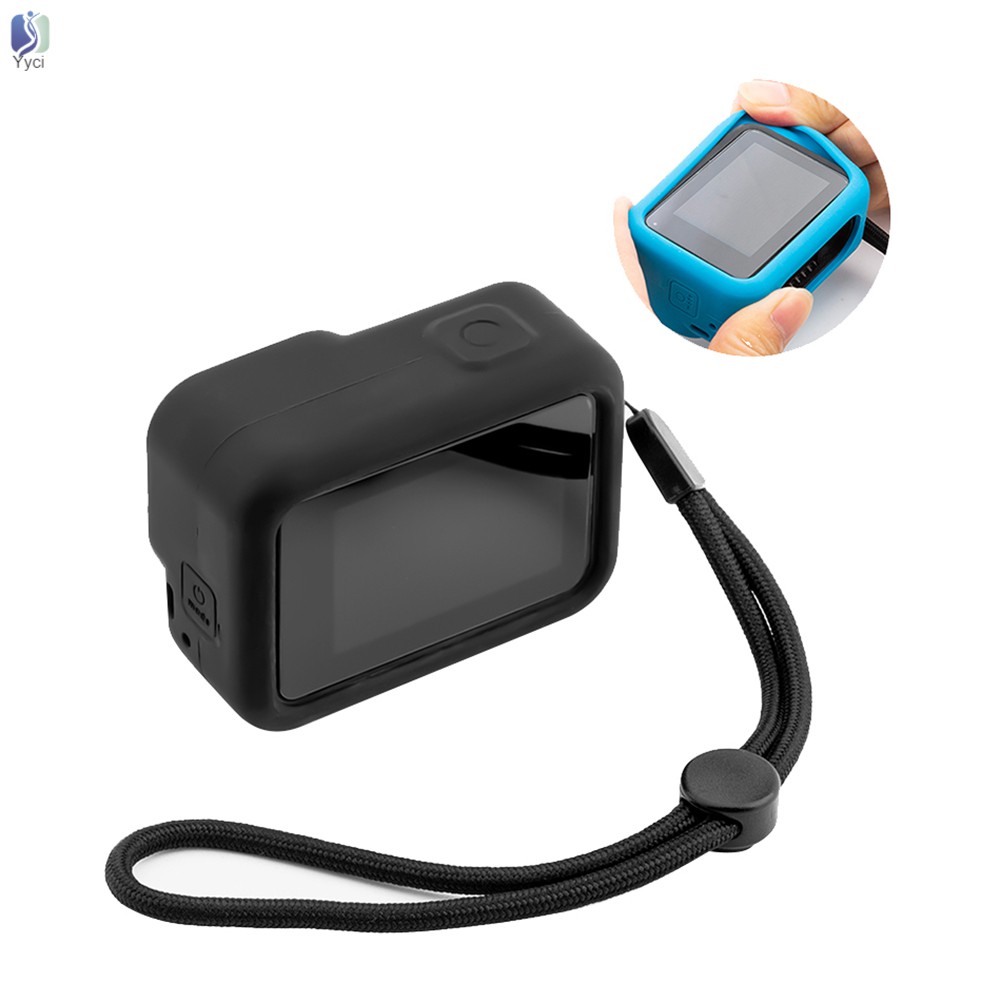 Yy Silicone Rubber Protective Case Housing Protector Cover Case for GoPro Hero 8 @VN