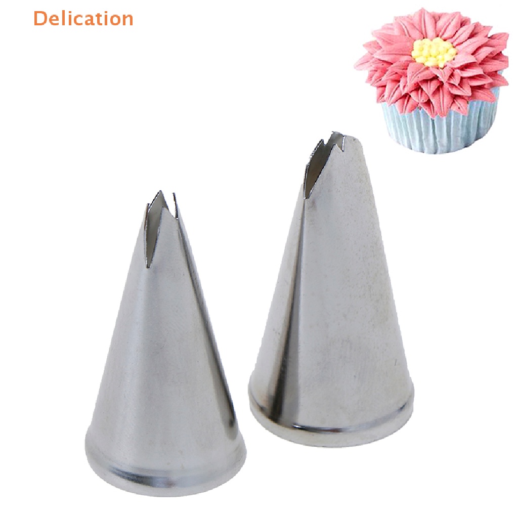 1 Đầu Bắt Kem Bằng Thép Không Gỉ Hình Chiếc Lá DIY