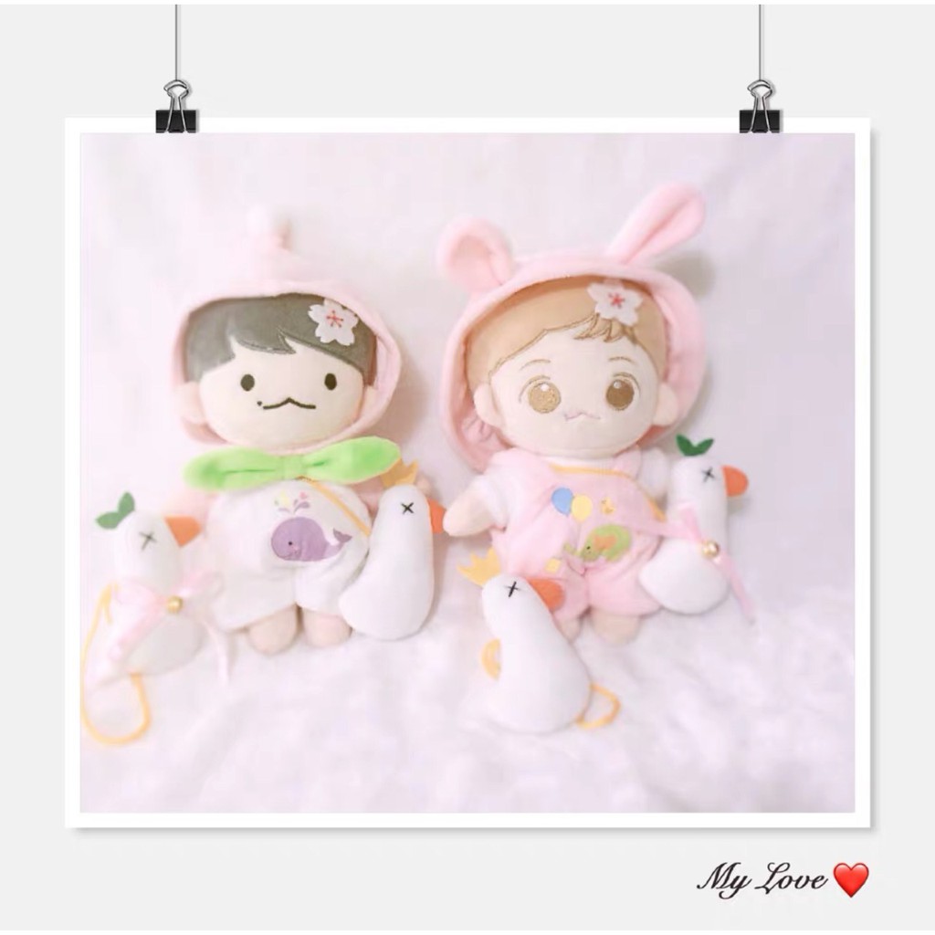 (Order) Only doll exo tóc xám và nâu phụ kiện dành cho doll nhóm nhạc idol, anime chibi, búp bê doll