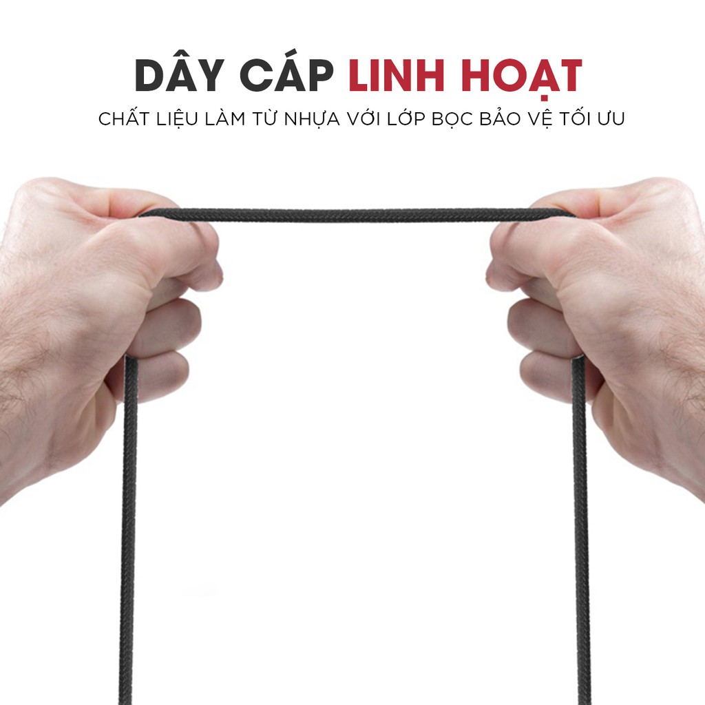 Cáp Sạc 3 Trong 1 Micro USB + Type C + Lightning Promate UNILINK-TRIO-Hàng Chính Hãng