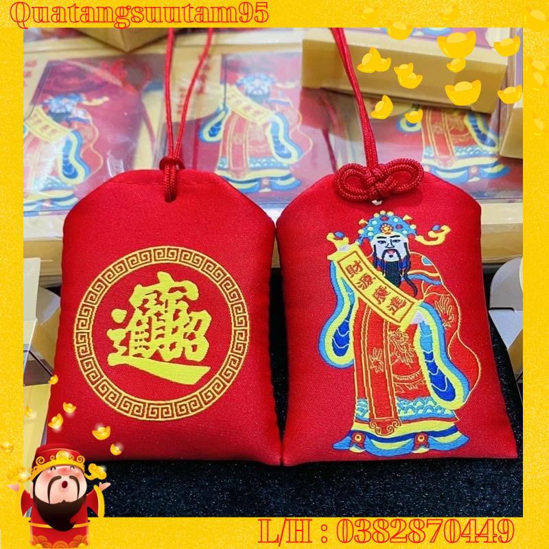 Túi Thần Tài Khai Mở Tài Lộc May Mắn - Túi Chiêu Tài Đón Lộc - Giữ Tiền Của Tránh Thất Thoát