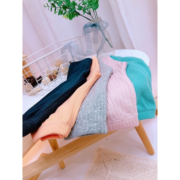 Quần legging lửng cho bé vải cotton thông hơi xuất nhật