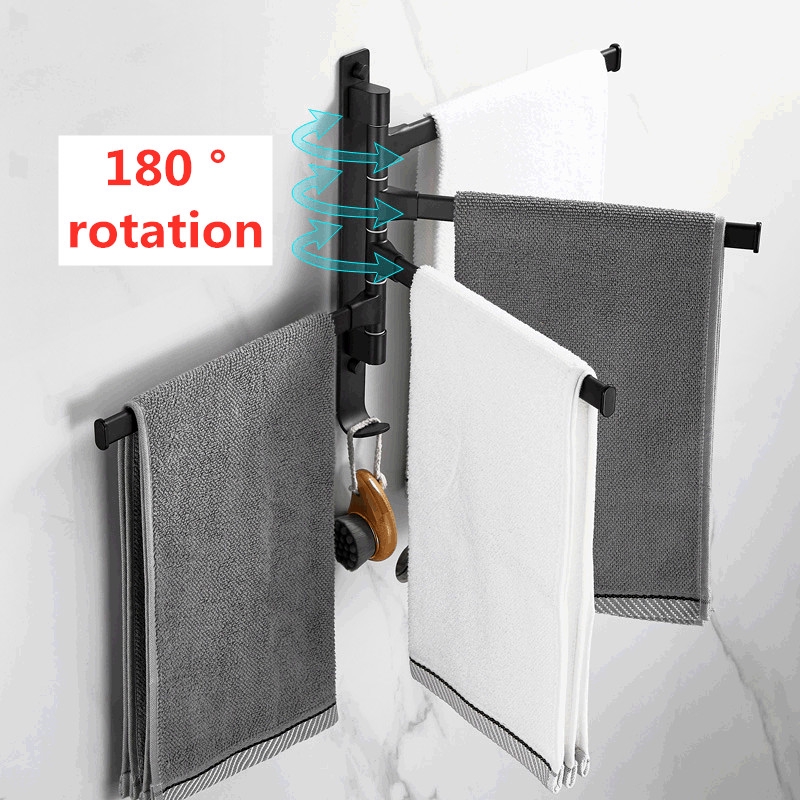 Giá treo khăn gắn tường có thể xoay 180 độ tiện lợi