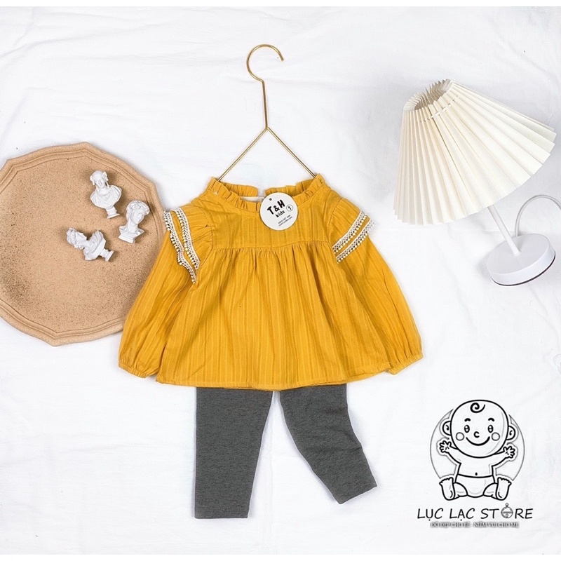 Set/bộ áo babydoll dễ thương cho bé gái từ 10-20kg (1-5 tuổi)