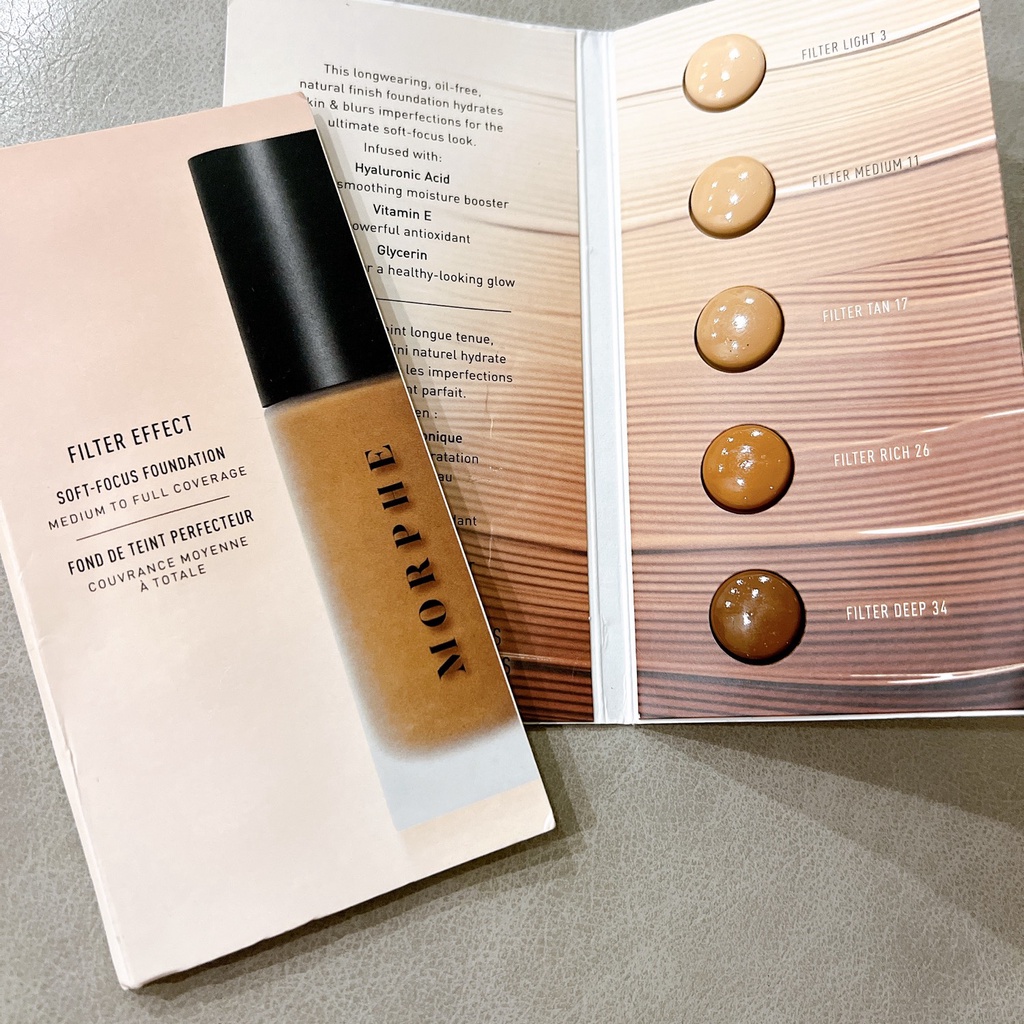 Vỉ kem nền 5 ô Morphe Filter Effect Soft - Focus Foundation