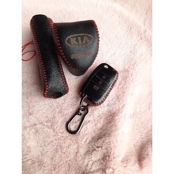 Kia seltos] Bọc da cần số,tay phanh xe Kia Seltos bằng da bò 100%, bảo hành 12 tháng