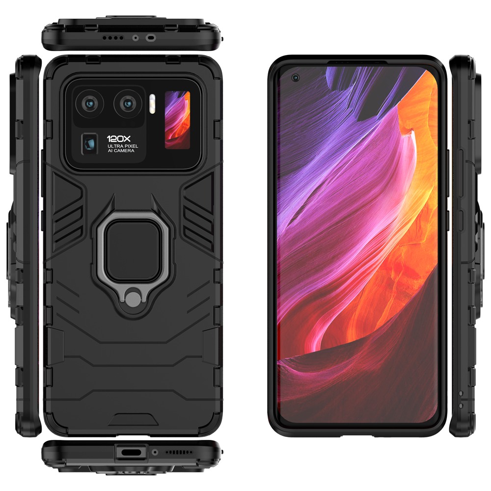 Ốp Lưng Armor Kèm Nhẫn Móc Ngón Tay Cho Xiaomi Mi 11 Ultra  / Xiomi Mi11 Ultra