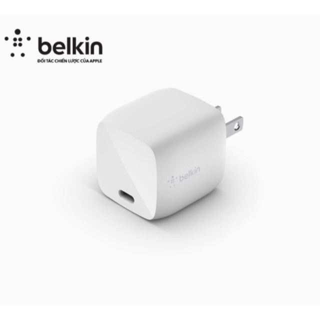 Củ Sạc Belkin GaN 30W Type C Adapter Sạc Belkin PD 30W (Nobox)