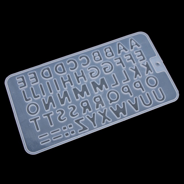 Khuôn silicone bảng chữ cái đúc keo Epoxy Resin