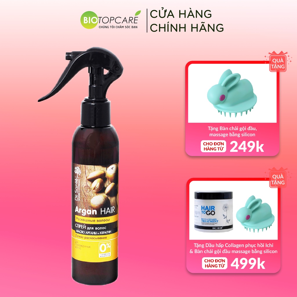 Xịt Khoáng Phục Hồi Tóc Hư Tổn Dr. Sante Argan Hair 150ml 0% Paraben Và Hóa Chất - BioTopcare Official - TN104