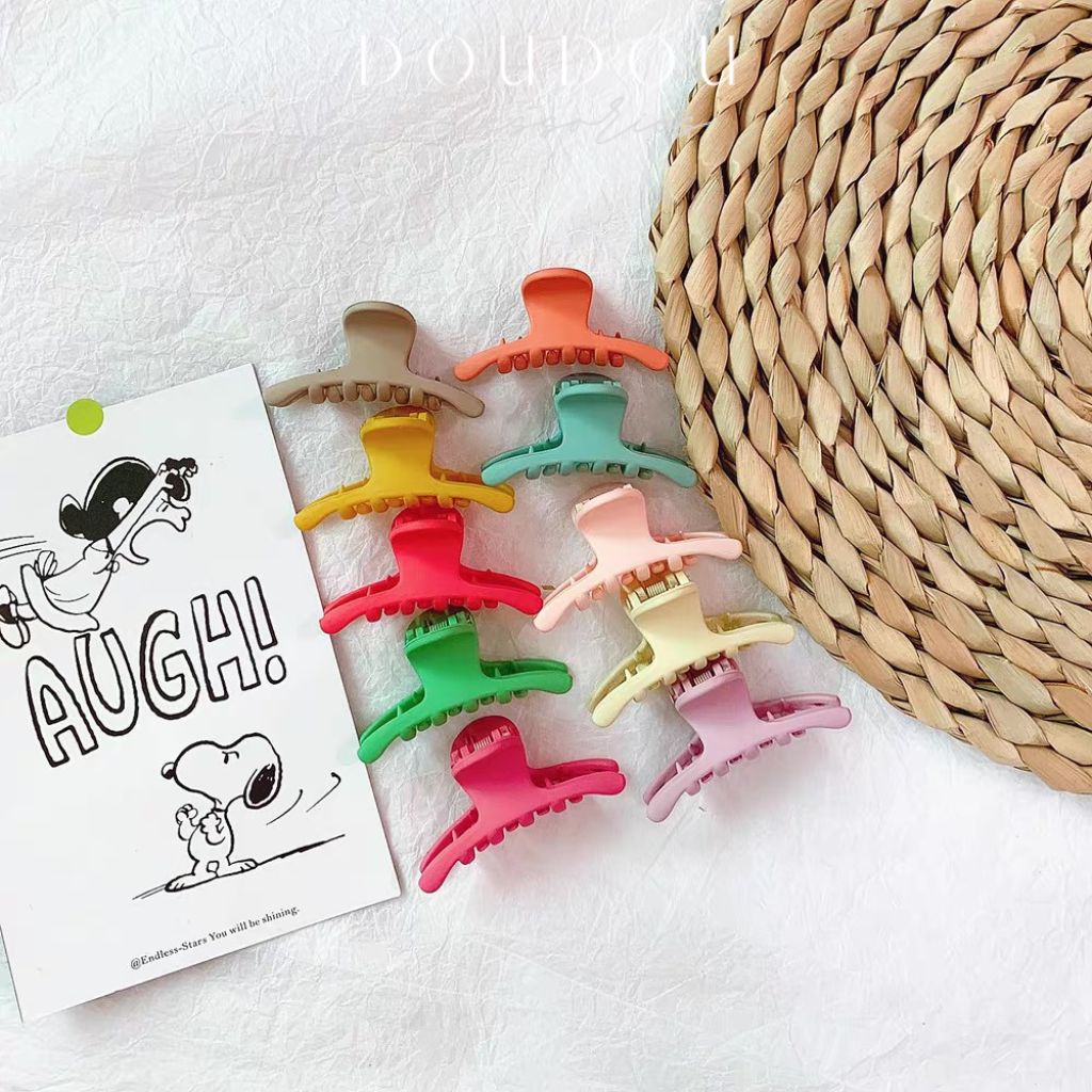 (XẢ KHO THANH LÝ) Phụ kiện tóc Doudou Kẹp càng cua kẹp mái cỡ nhỏ 6cm cho nữ phong cách Hàn Quốc thời trang ZJ032
