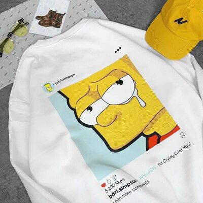 Áo Sweater OD Oversize Bart Simpson, áo nỉ dài tay Unisex ODIN CLOTHING | BigBuy360 - bigbuy360.vn