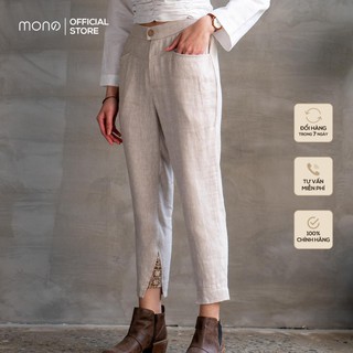 Quần ống nhỏ gấu can tam giác nữ MONO