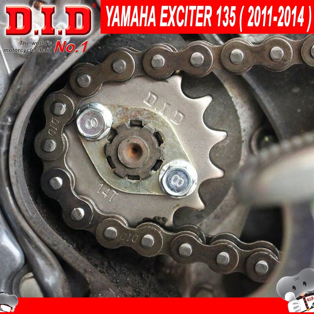 Nhông sên dĩa Exciter 135 2011 - Sên đen 10ly DID HDS - Thái Lan