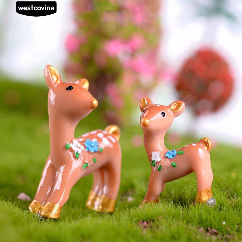 Mô Hình Chú Hươu Mini Trang Trí Tiểu Cảnh