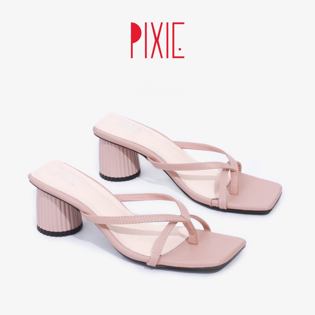 Guốc Cao Gót 5cm Xỏ Ngón Pixie X734