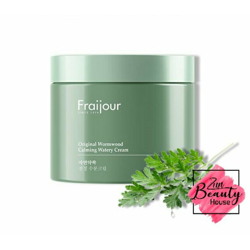 Kem dưỡng ẩm Fraijour Original Herb Wormwood Calming Watery Cream 100ml