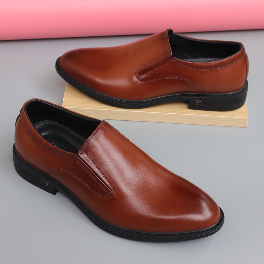 Giày tây công sở da bò, giày lười nam da bò - NeO4395de