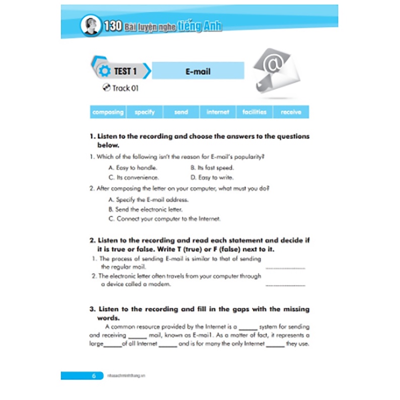 Sách - 130 bài luyện nghe tiếng Anh