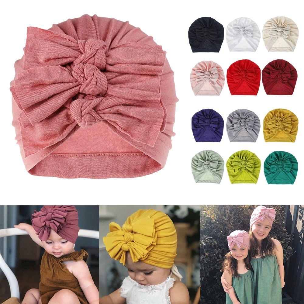 EUTUS Khăn Turban Quấn Đầu Giữ Ấm Cho Trẻ Sơ Sinh