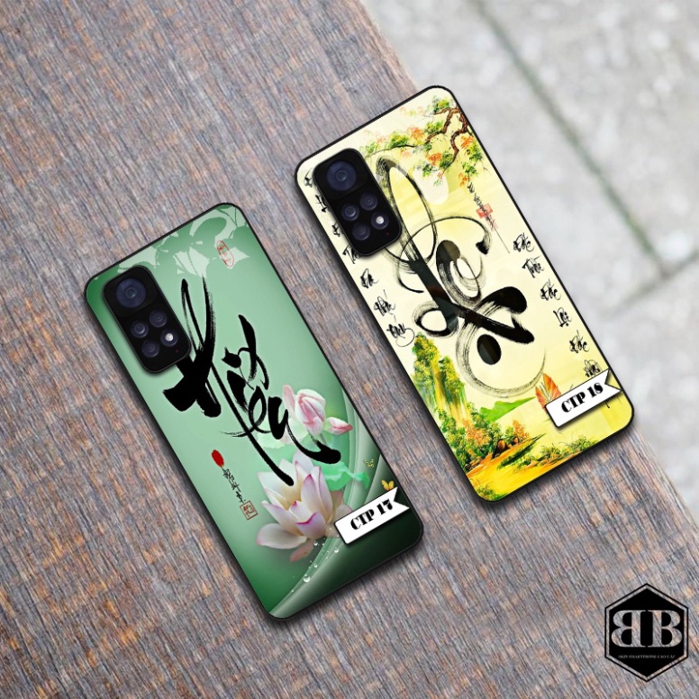 Ốp lưng kính cường lực Xiaomi Redmi Note 11 4G / Redmi Note 11S hình in sáng tạo