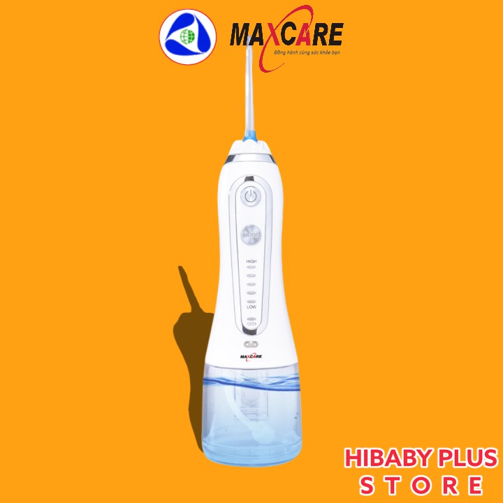 Máy tăm nước cầm tay nha khoa mini Maxcare Max456s dùng du lịch, sạch nướu, răng niềng, trắng răng, phòng bệnh nha chu