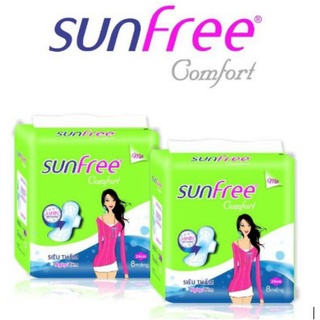 Lốc 8 gói băng vệ sinh Sunfree - 8 miếng/gói
