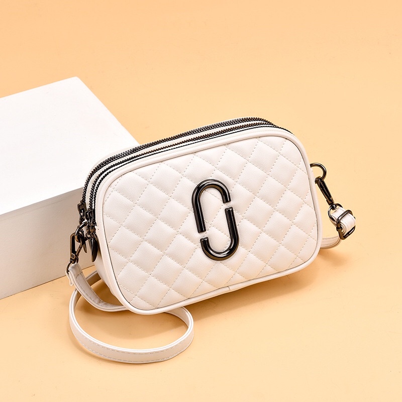 Túi Xách Nữ Đeo chéo vân vuông nổi HaNa