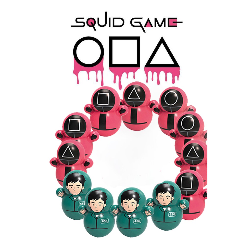 Squid Game Lật đật Trò Chơi Con Mực bản mini Đồ chơi cho bé 2021 Boba Store – MUA 10 TẶNG 2