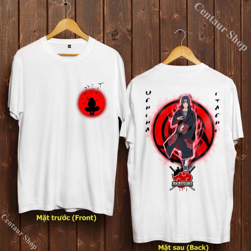 [HOT SALE]💙 Áo Thun Uchiha Itachi - Áo Thun Naruto - Itachi T-Shirt - Akatsuki T-Shirt siêu đẹp - UIC-039 !
