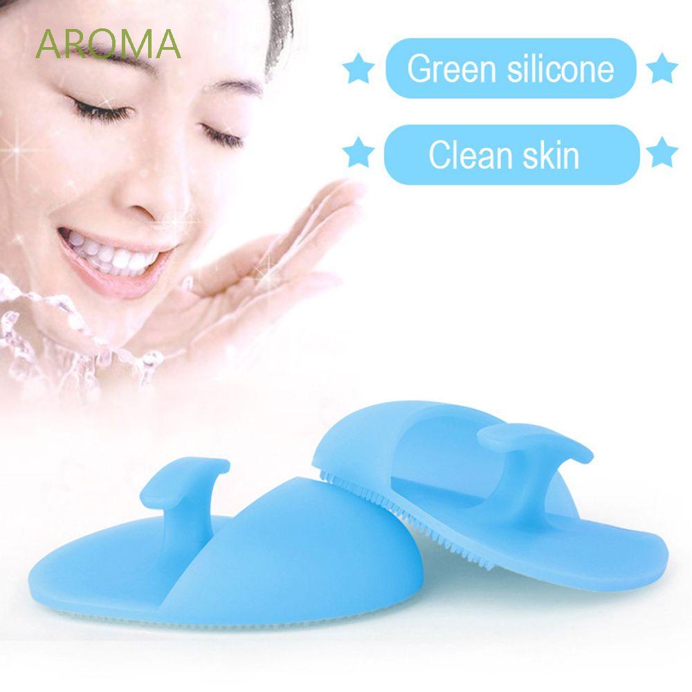 [Hàng mới về] Bàn chải silicon mềm mini tẩy tế bào chết làm sạch sâu lỗ chân lông với nhiều màu tùy chọn