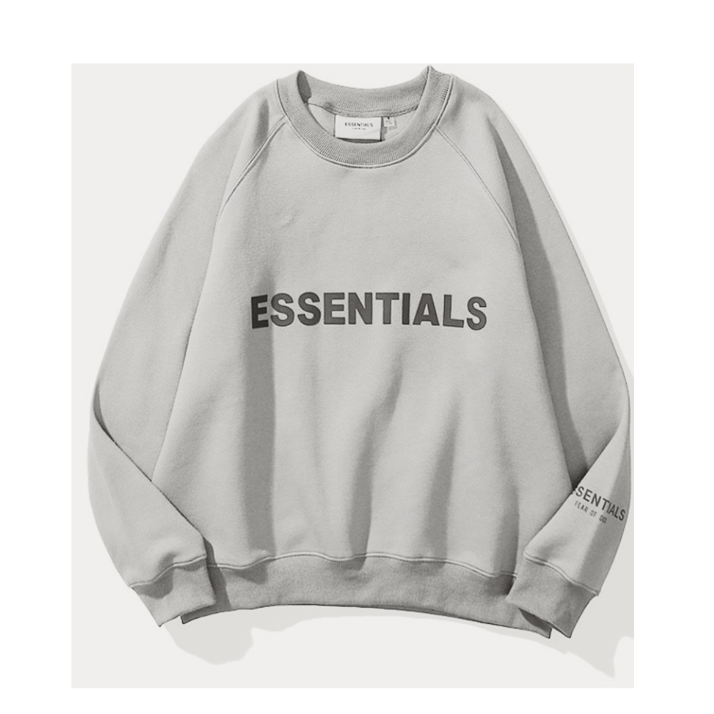 Áo sweater ESSENTIALS form rộng , chất nỉ bông dày cao cấp cho nam nữ TIANO