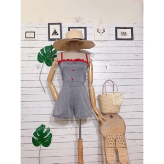 Jumpsuit đùi lưng thun new