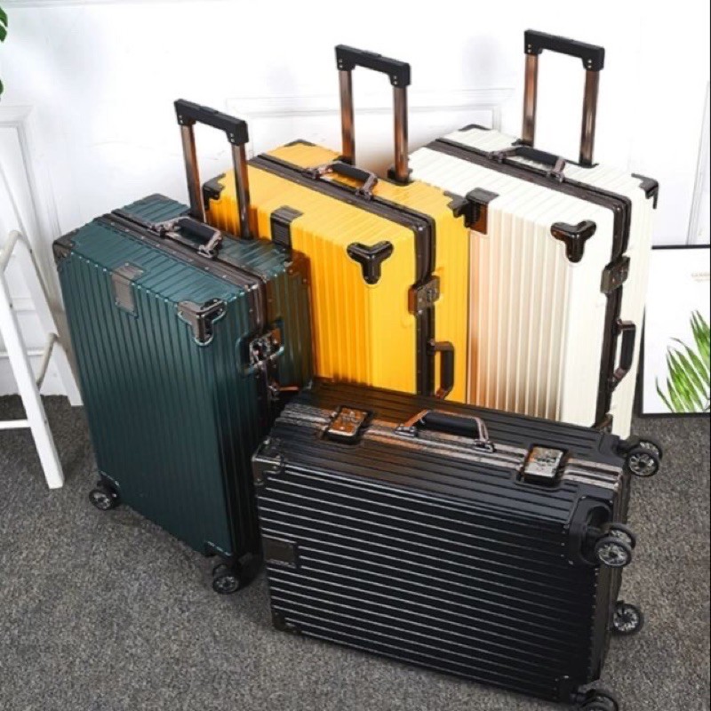 Vali khung nhôm khóa sập B3T size 20/24/26/29 inch, 4 góc kim loại chống va đập