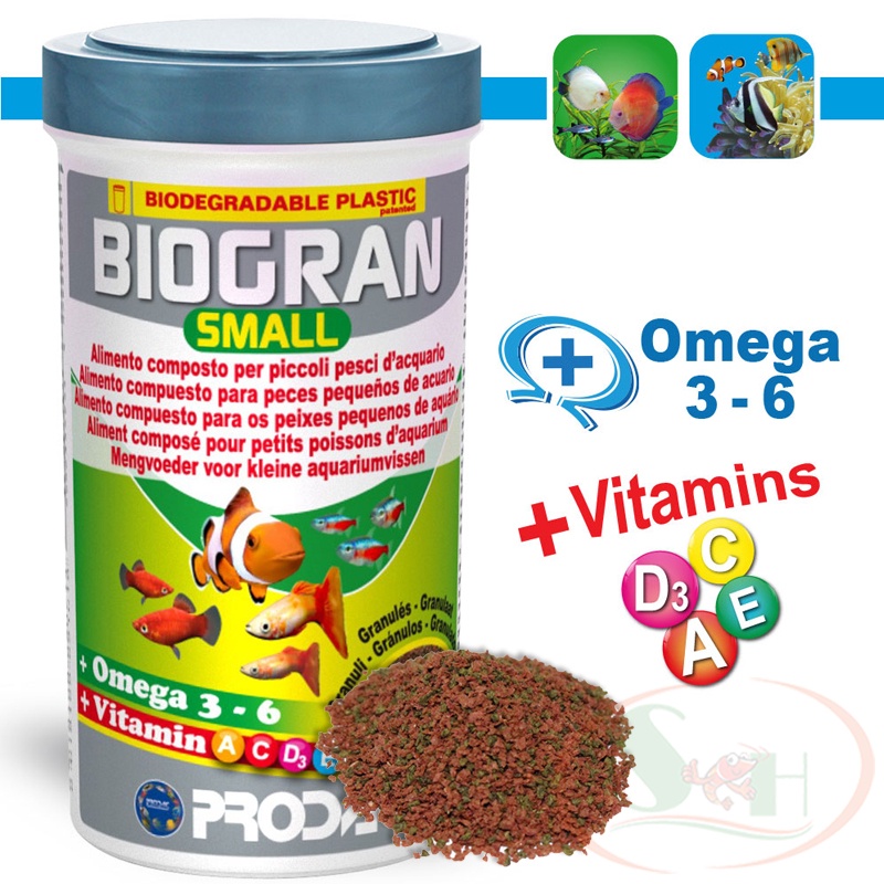 Thức Ăn Cá Prodac Biogran Small Hạt Nhỏ