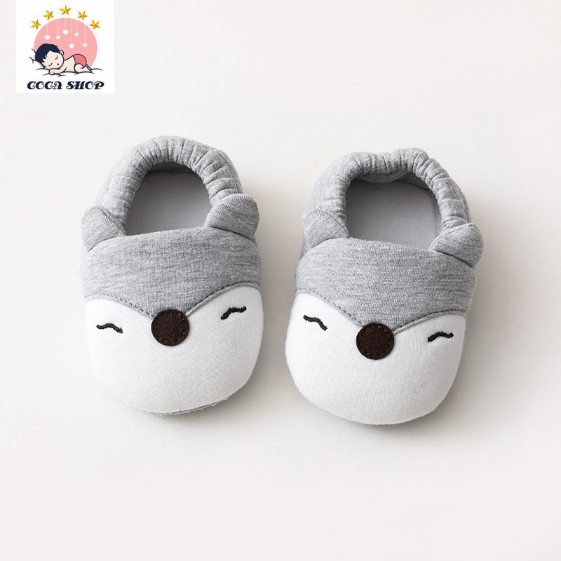 Giày Bông Tập Đi Cáo Gấu Thỏ Siêu Đáng Yêu Cho Bé