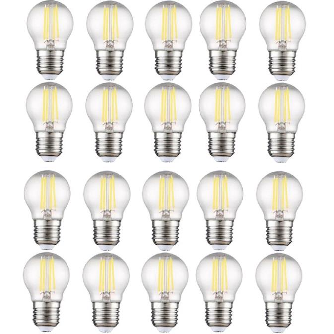 Bộ 20 bóng đèn Led Edison G45 4W đui E27