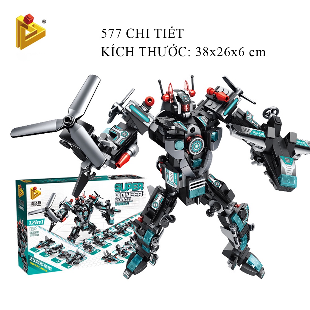 Đồ chơi Lego, Bộ đồ chơi lắp ghép Lego Robot nhiều loại chi tiết lựa chọn chất liệu nhựa ABS với hơn 500 - 800 chi tiết