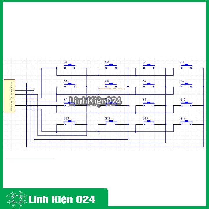 Bàn Phím Ma Trận 4x4 V2 ( Phím Cắm ) | BigBuy360 - bigbuy360.vn
