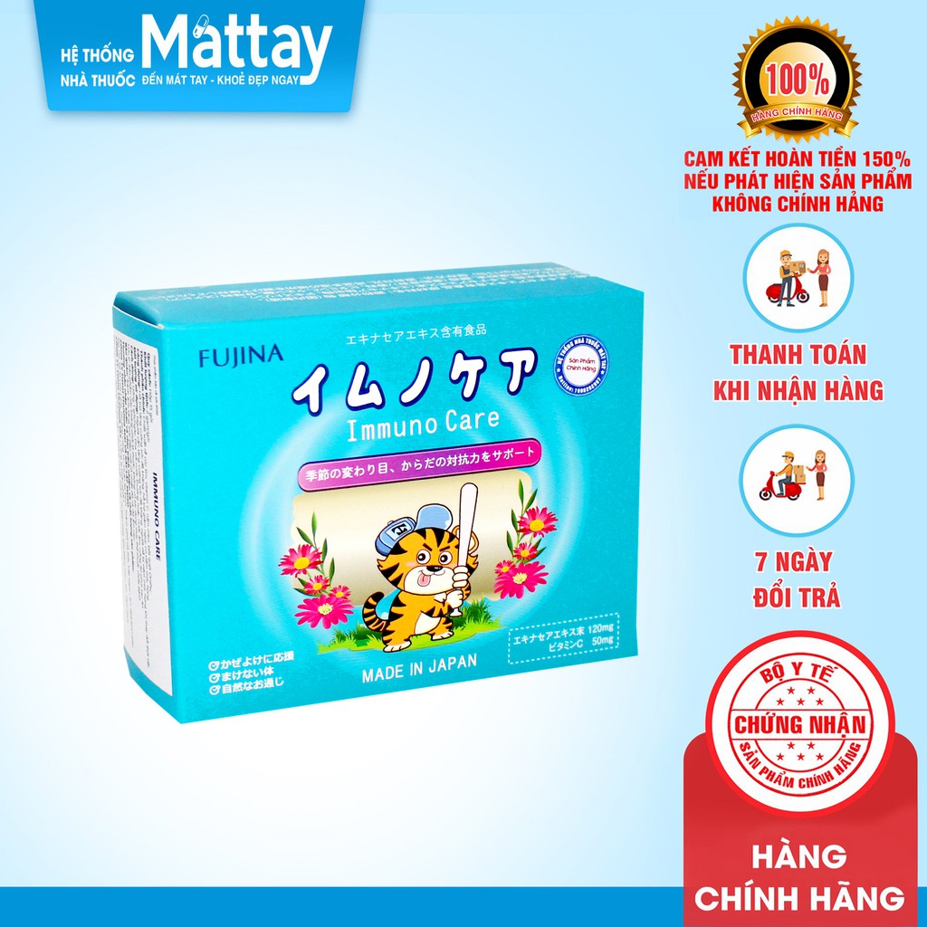 Immuno Care - Nhật bản - Hộp 15 Gói - Hỗ Trợ Tăng Cường Sức Đề Kháng.