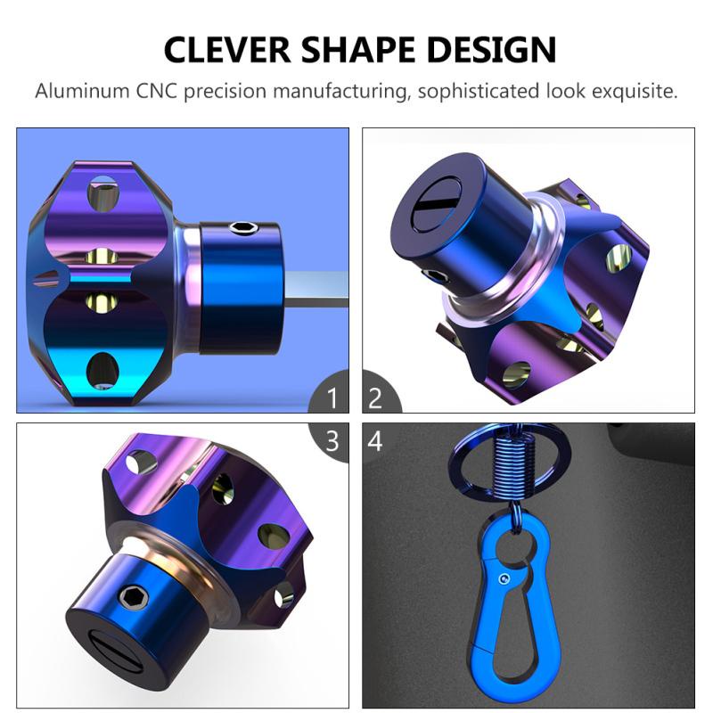 Vỏ Bọc Đầu Chìa Khóa CNC Hình Lục Giác Bằng Titan Thông Dụng Cho Xe Máy