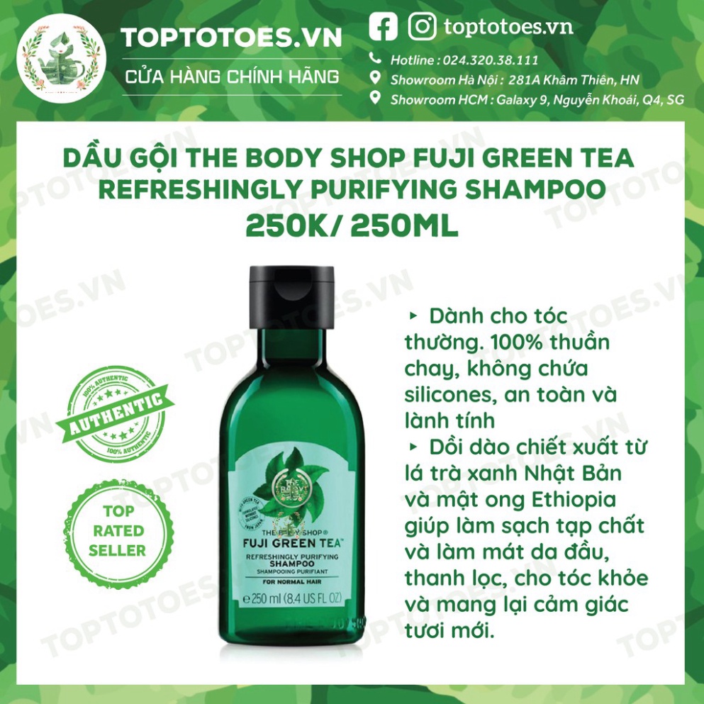 CHI ÂN HÈ Gội xả ủ The Body Shop Strawberry/ Shea Butter/ Green Tea cho tóc mềm thơm, chắc khỏe CHI ÂN HÈ