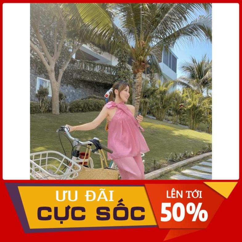[ 𝐅𝐑𝐄𝐄 𝐒𝐇𝐈𝐏 ] SET TƠ ĐŨI YẾM NƠ MIX QUẦN DẬP LY 2 MÀU CỰC XINH