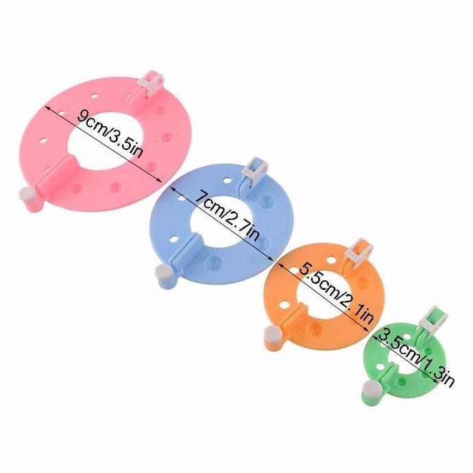 Set 4 / 8 Dụng Cụ Làm Quả Cầu Lông Pom Pom