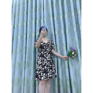 Đầm nữ cổ V dáng xòe cao cấp