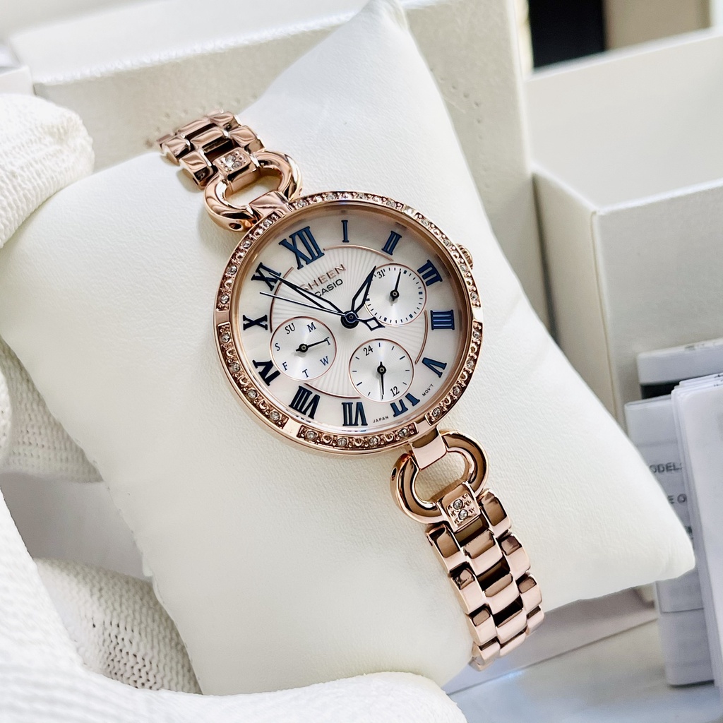 Đồng hồ Casio nữ cao cấp SHEEN SHE 3067PG-7AUDF Bảo hành 1 năm Hyma watch