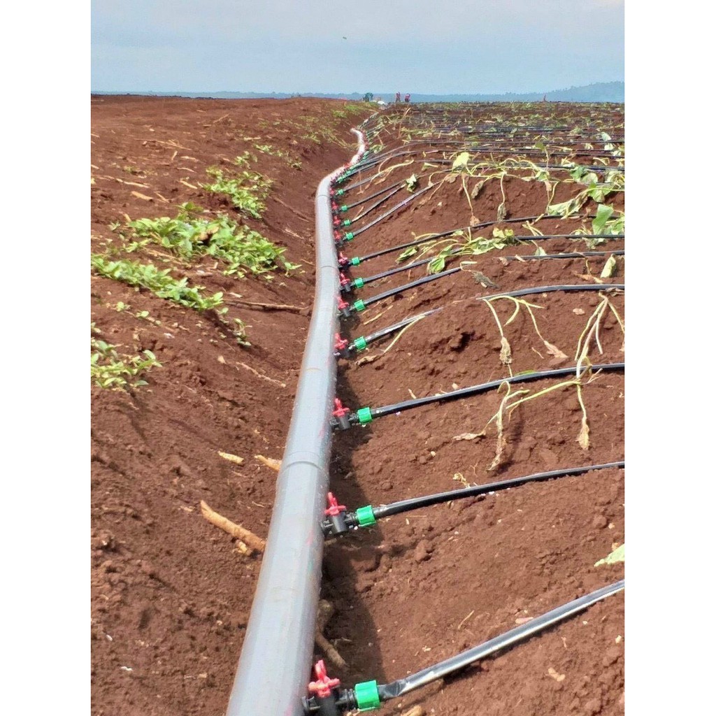 Dây tưới nhỏ giọt phi 16mm khoảng cách 15cm cuộn dài 1000m