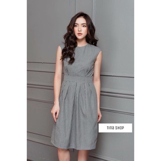 Đầm Mng kẻ caro