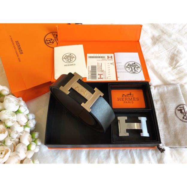 Thắt lưng da nam hình chữ H dây nịt lưng bản nhỏ không khóa hàng hiệu cao cấp fullbox thật đẹp giá rẻ hà nội !