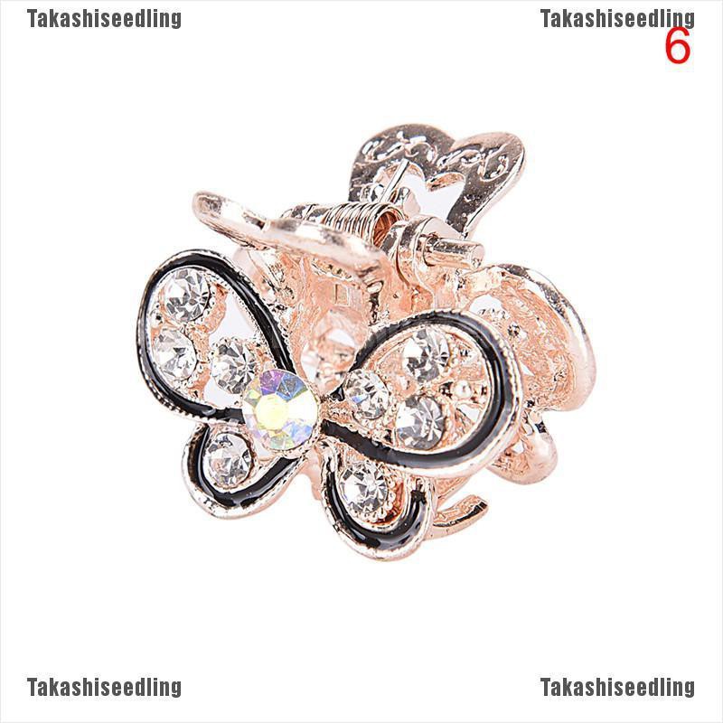 Kẹp Càng Cua Đính Đá Hình Bướm Dễ Thương